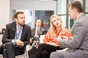 Piotr Sawicki, Katarzyna Włodek - Makos i John Banka w trakcie Grow with Warsaw